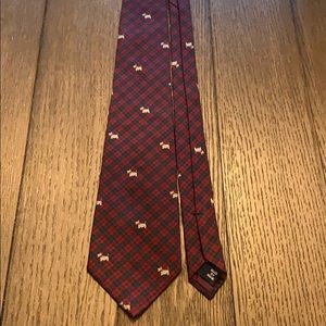 Polo by Ralph Lauren plaid tie with dogs on it